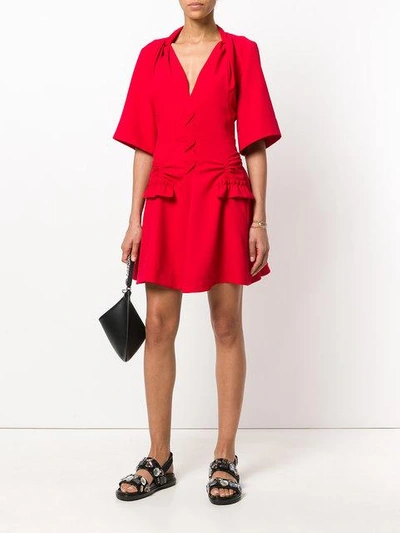 Shop Carven Lace In Red