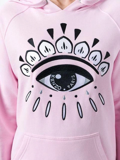 Shop Kenzo Eye Motif Hoody In Pink