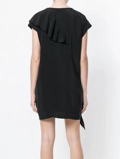 Shop Ilaria Nistri Roque Asymmetric Ruffle Dress - Black