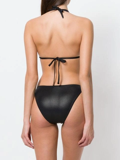 Shop Moeva Embellished Bikini Set In Black