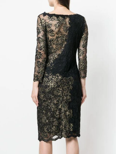 Shop Olvi S Olvi´s Lace V-neck Dress - Black
