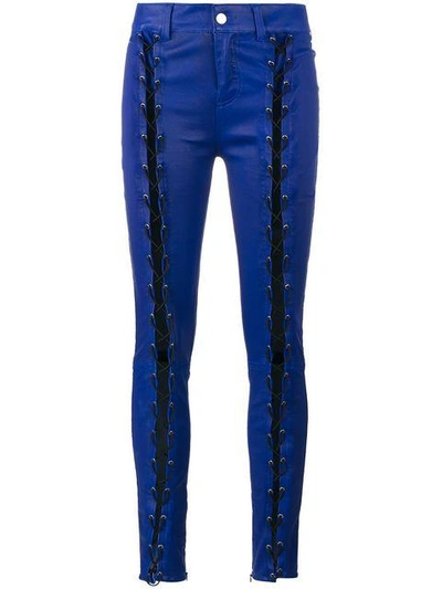 Shop Filles À Papa Skinny Lace In Blue