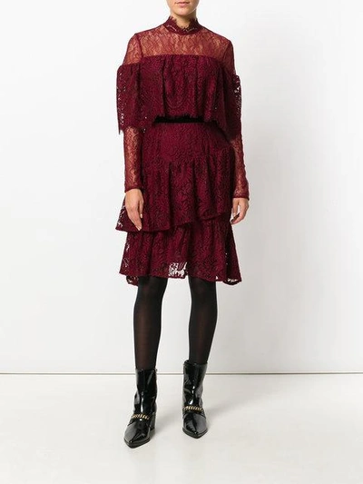 Shop Perseverance London Tiered Ruffled Lace Dress