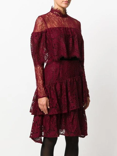 Shop Perseverance London Tiered Ruffled Lace Dress