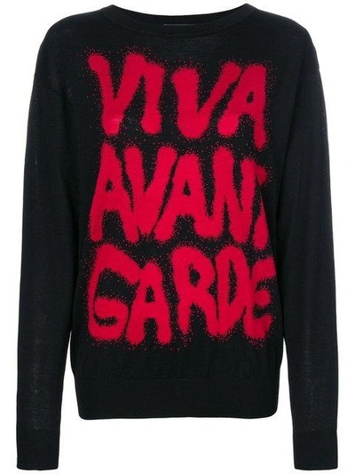 Shop Jeremy Scott Viva Avant Garde Jumper - Black