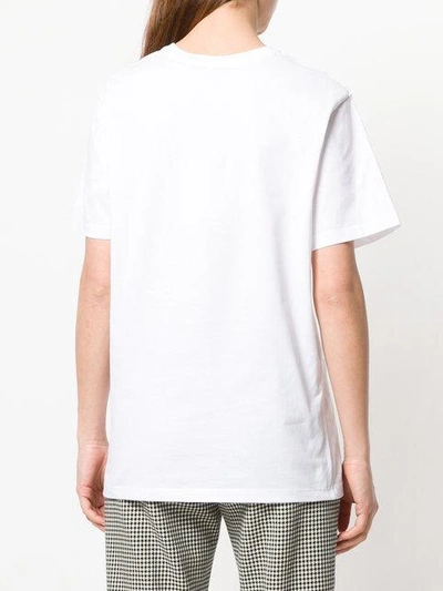 Shop Alexander Mcqueen T-shirt Mit Logo-print - Weiss In White
