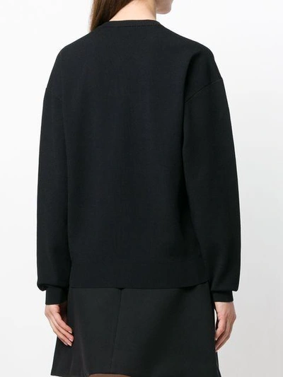Shop Versace Marylin Monroe Print Sweatshirt In Black