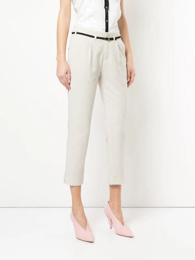 Shop Guild Prime Belted Tailored Trousers - White