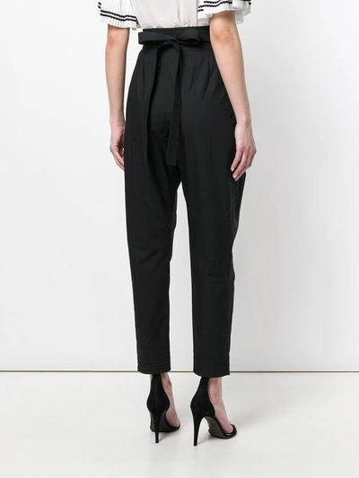 Shop Philosophy Di Lorenzo Serafini Cropped Harem Pants In Black