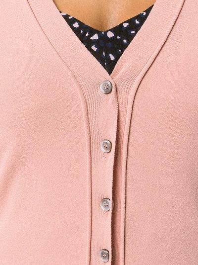 Shop Antonio Marras V-neck Cardigan - Pink