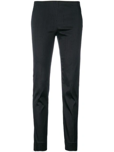 Shop P.a.r.o.s.h Slim-fit Trousers In Black