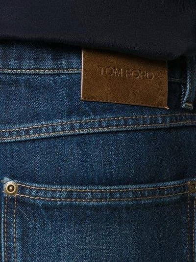 Shop Tom Ford Washed Boyfriend Jeans In Blue