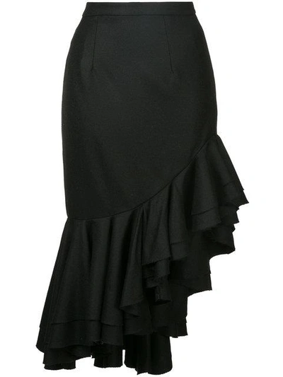 Shop Maggie Marilyn I Just Want To Be Free Ruffled Skirt In Black