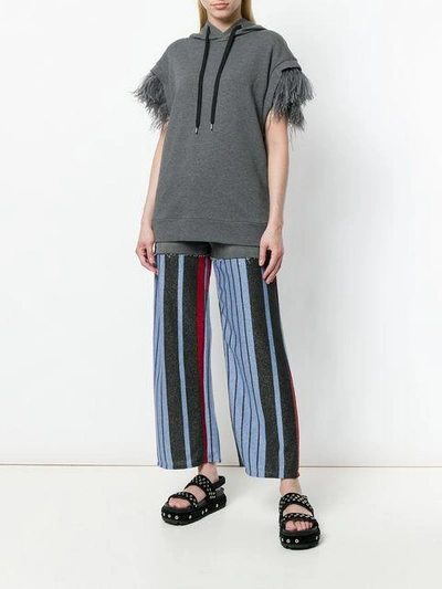 Shop Circus Hotel Knit-panelled Jeans - Grey