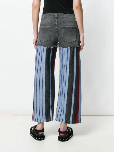 Shop Circus Hotel Knit-panelled Jeans - Grey