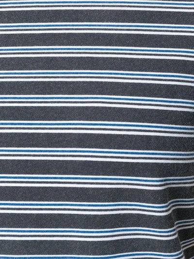Shop Alexander Wang T Destroyed Stripe T-shirt In Black