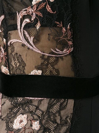 Shop La Perla Floral Lace Embroidered Bodysuit - Black