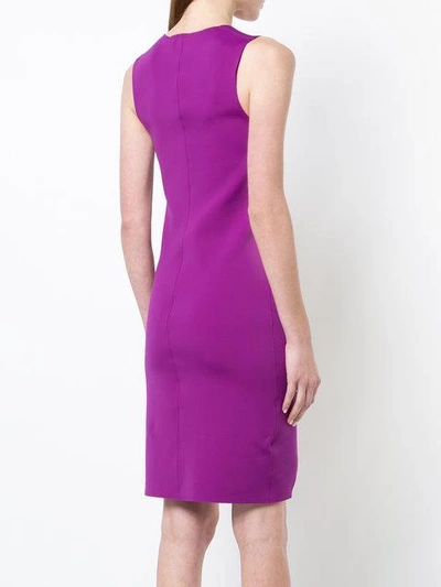 Shop Helmut Lang High Low Dress In Purple