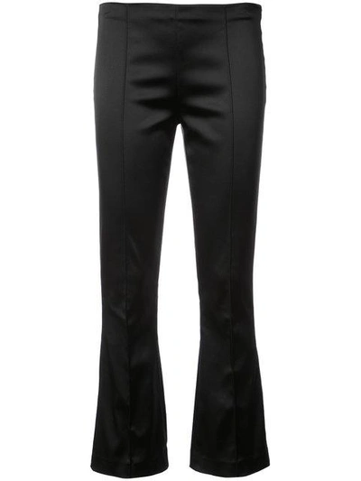 Shop The Row Flared Cropped Trousers - Black