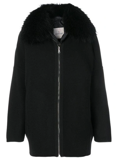 Shop Moncler Buxus Coat In Black