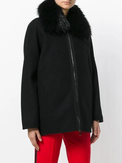 Shop Moncler Buxus Coat In Black