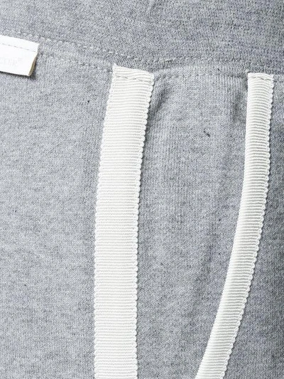 Shop Moncler Piped Track Pants - Grey