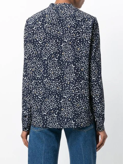 Shop Stella Mccartney Star Print Shirt - Blue
