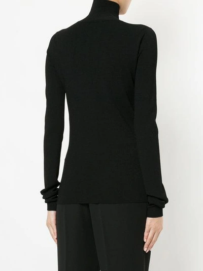 Shop Jil Sander Roll Neck Jumper In Black