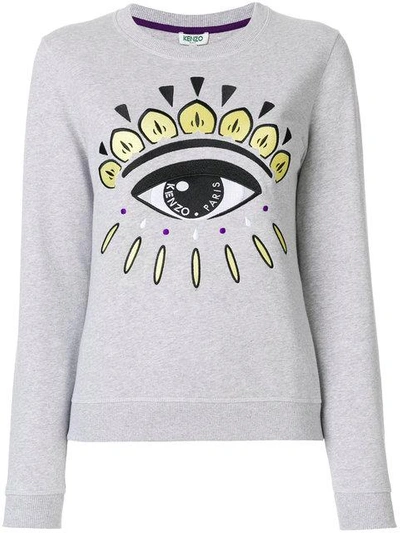 Shop Kenzo Eye Sweatshirt In Grey