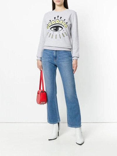 Shop Kenzo Eye Sweatshirt In Grey