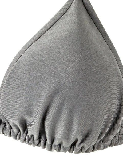 Shop Adriana Degreas Triangle Bikini Set In Grey