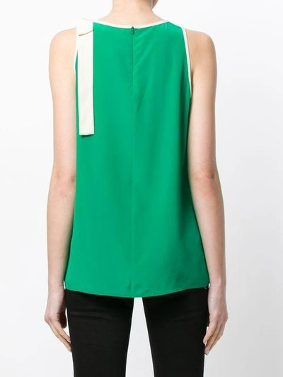 Shop Red Valentino Lace Trim Tank Top - Green