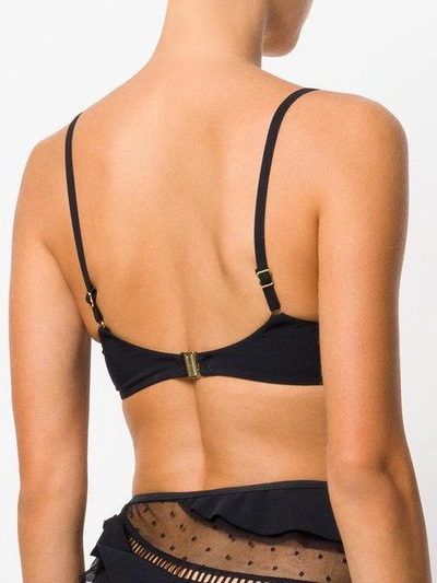 Shop Zimmermann Jasper Bikini Top In Black