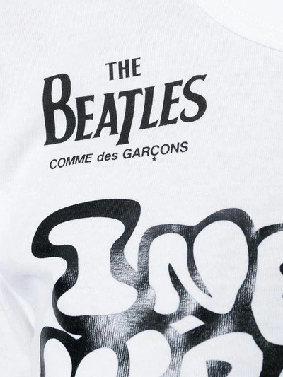 Shop Comme Des Garçons Play The Beatles T-shirt In White