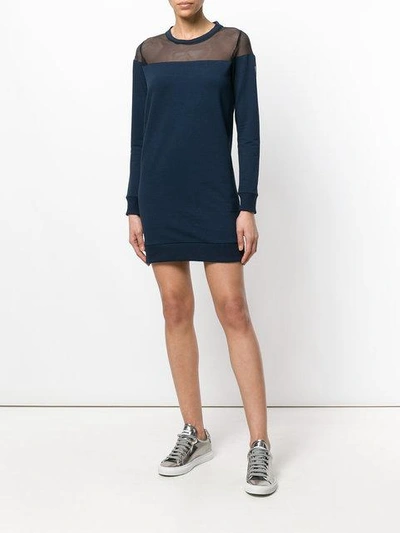 Shop Rossignol Mini Sweat Dress In Blue