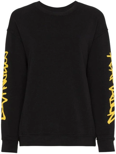 Shop Adaptation Graffiti Sweatshirt - Black