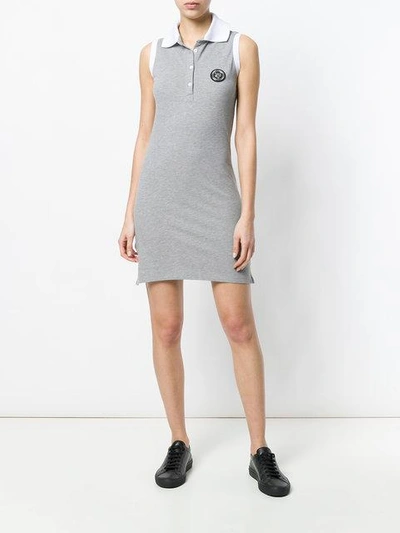 Shop Plein Sport Happy Smile Short Dress - Grey