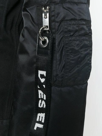 Shop Diesel De-ruby Denim Jacket - Black