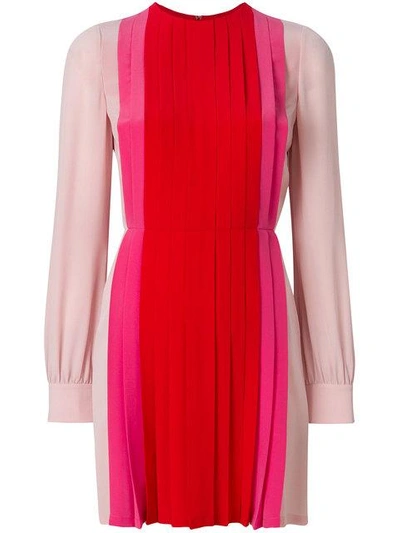 Shop Valentino Pleated Panel Dress