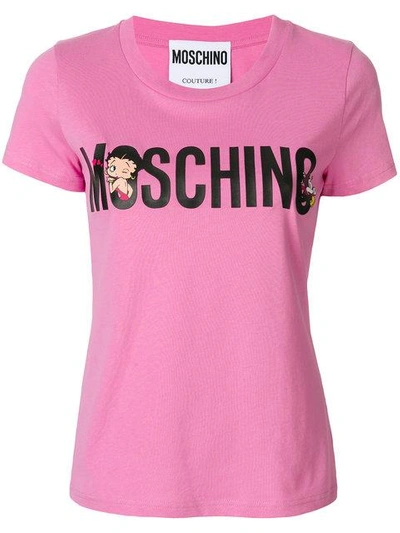 Shop Moschino Short Sleeved T-shirt