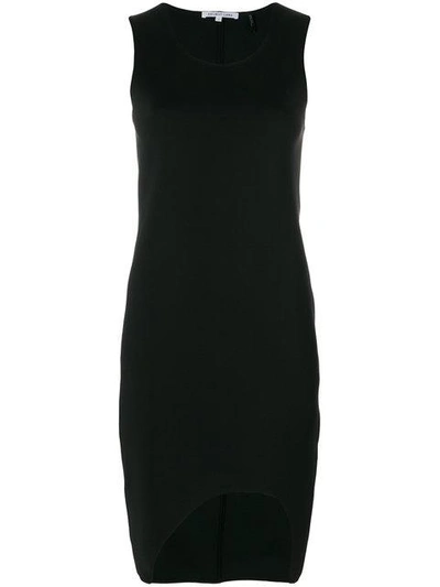 Shop Helmut Lang Scoop Tank Dress In Black