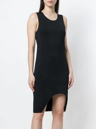 Shop Helmut Lang Scoop Tank Dress In Black