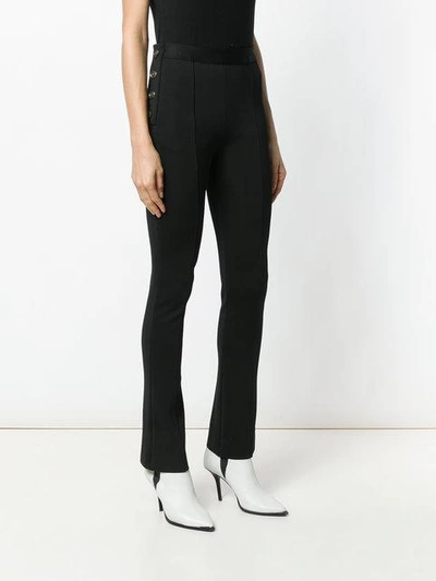 Shop Givenchy Knitted High Waist Trousers In Black