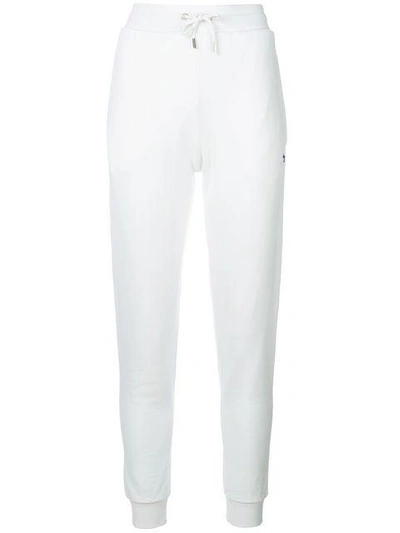 Shop Maison Kitsuné Embroidered Logo Sweat Pants In White