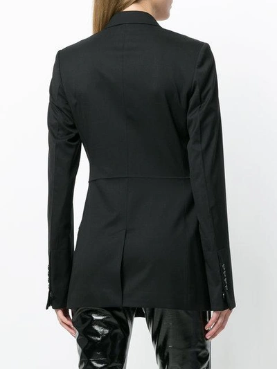 Shop Helmut Lang Tailored Double-breasted Blazer In Black