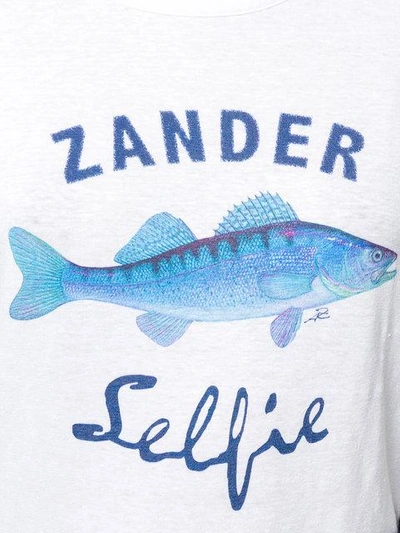 Shop Antonia Zander Fish Print T-shirt