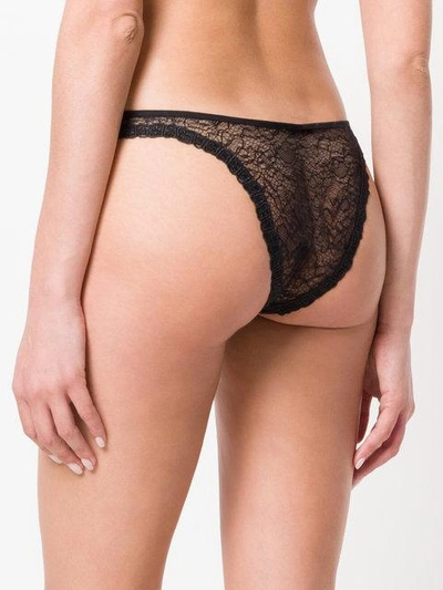 Shop La Perla Sheer Detail Briefs