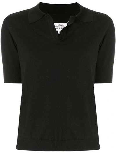 Shop Maison Margiela Fitted Polo Top