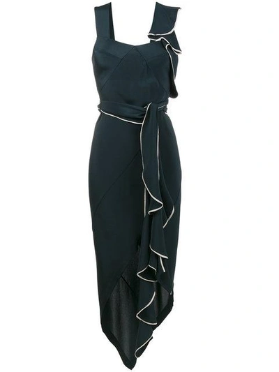 Shop Kitx Asymmetric Draped Cutout Dress