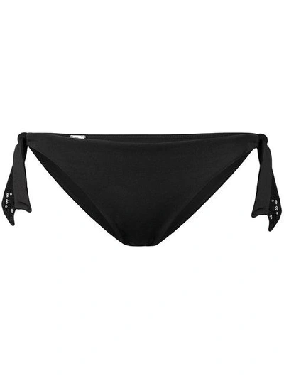 Shop La Perla Tied Bikini Briefs In Black